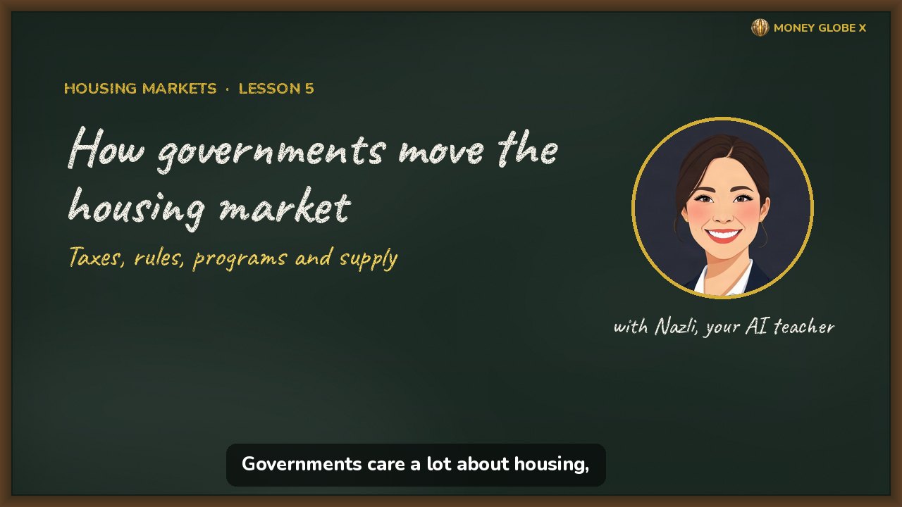 How governments move the housing market