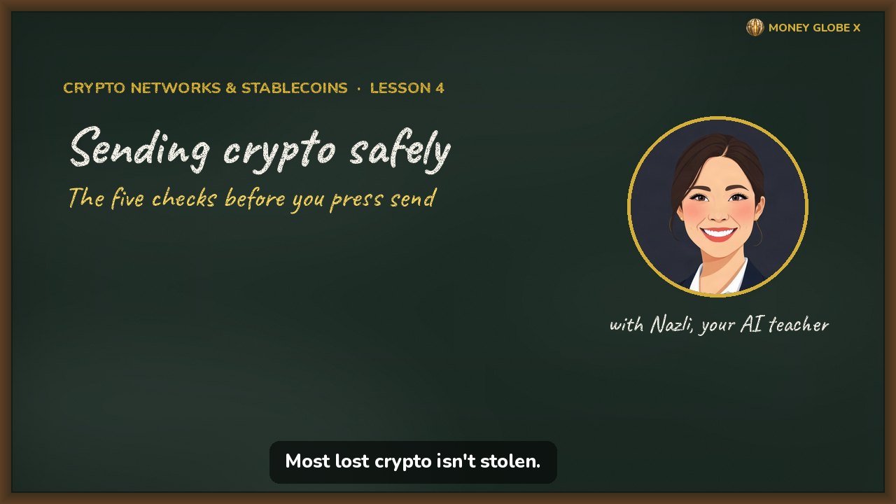Sending crypto safely