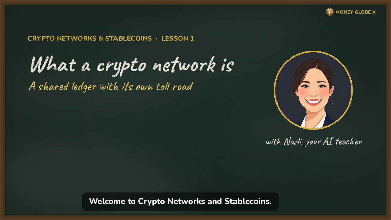 What a crypto network is