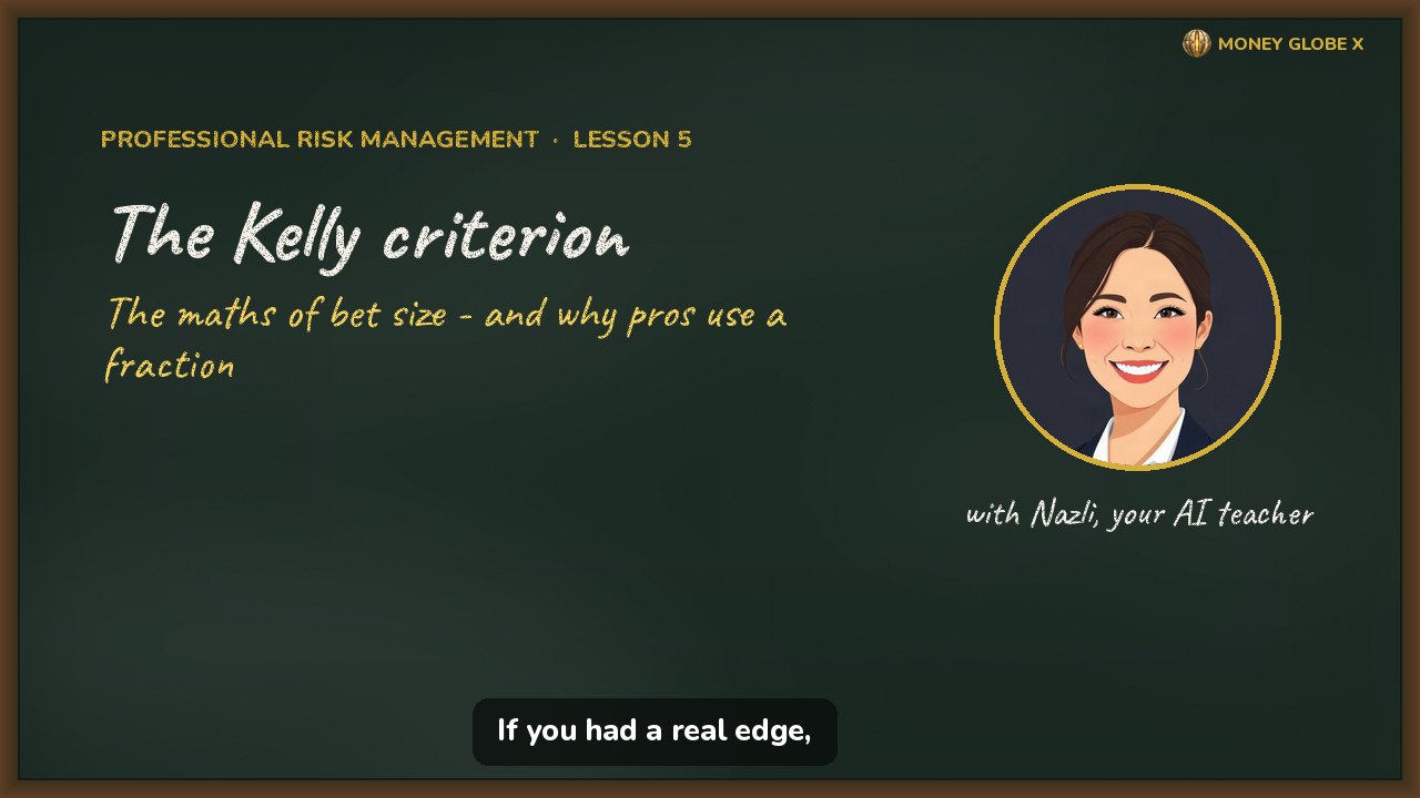 The Kelly criterion