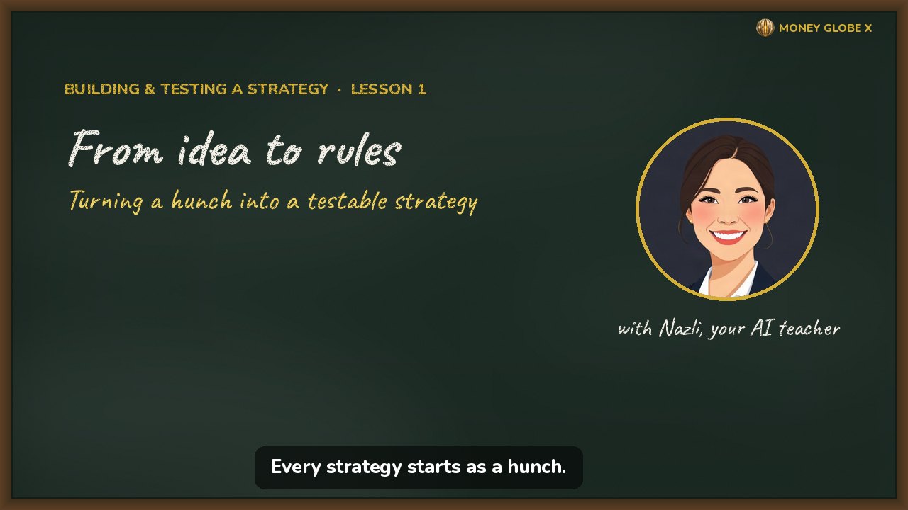 From idea to rules