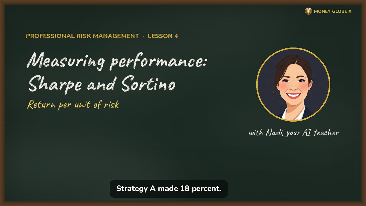Measuring performance: Sharpe and Sortino