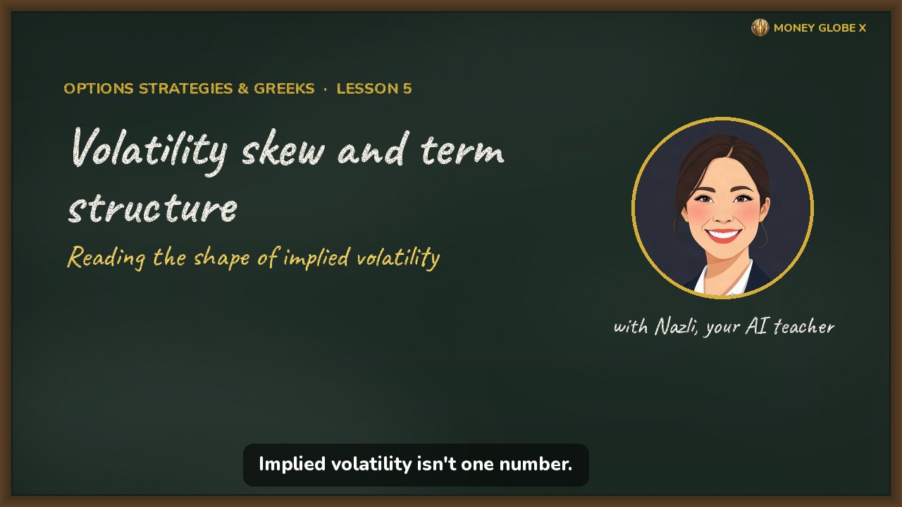 Volatility skew and term structure